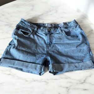 Levi's Blue Jean Shorts with Cuffed Hem